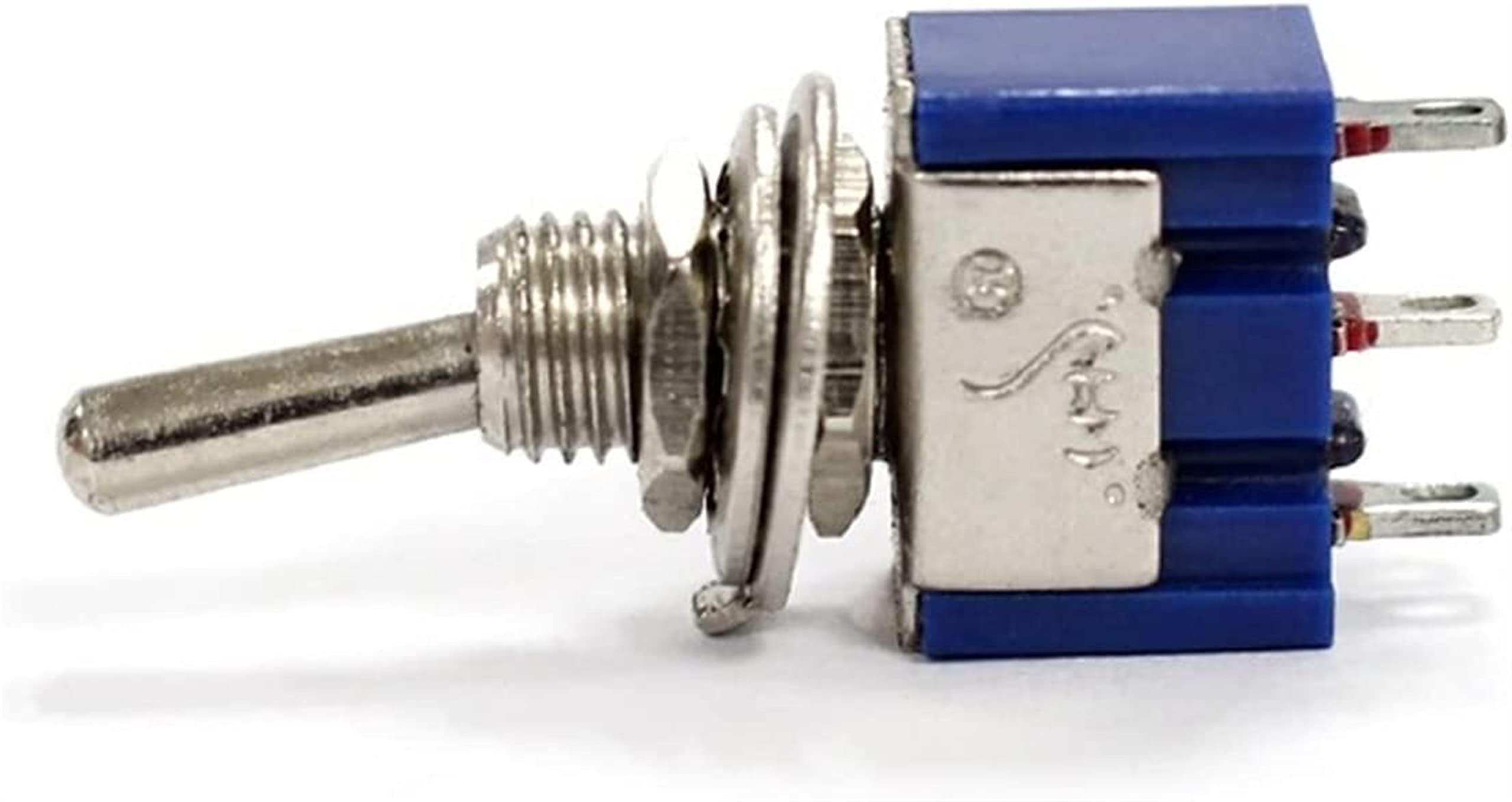 Interrupteur à bascule MTS-102 bleu SPDT 3 pins 2 positions AC 6A 125V pour montage sur circuit