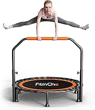 40"/48" Foldable Mini Trampoline Load 330lbs, Portable Exercise Rebounder with Durable Bungee Band, Fitness Trampoline for Adults and Kids