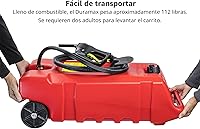 Vista 4 de Scepter Duramax Flo 'N Go Carrito de Gas de 14 Galones, Tanque de Combustible Portátil de 53 Litros y Bomba de Transferencia de Combustible