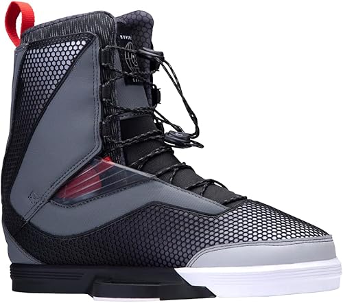 Hyperlite Capitol - Fijaciones Wakeboard para hombre, color negrogris, 11