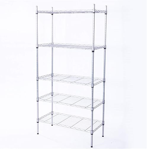 Miniatura 81 de Estante de almacenamiento ajustable de 3 niveles, estante de almacenamiento de metal, estantería de alambre, estantes de almacenamiento para Negro-3