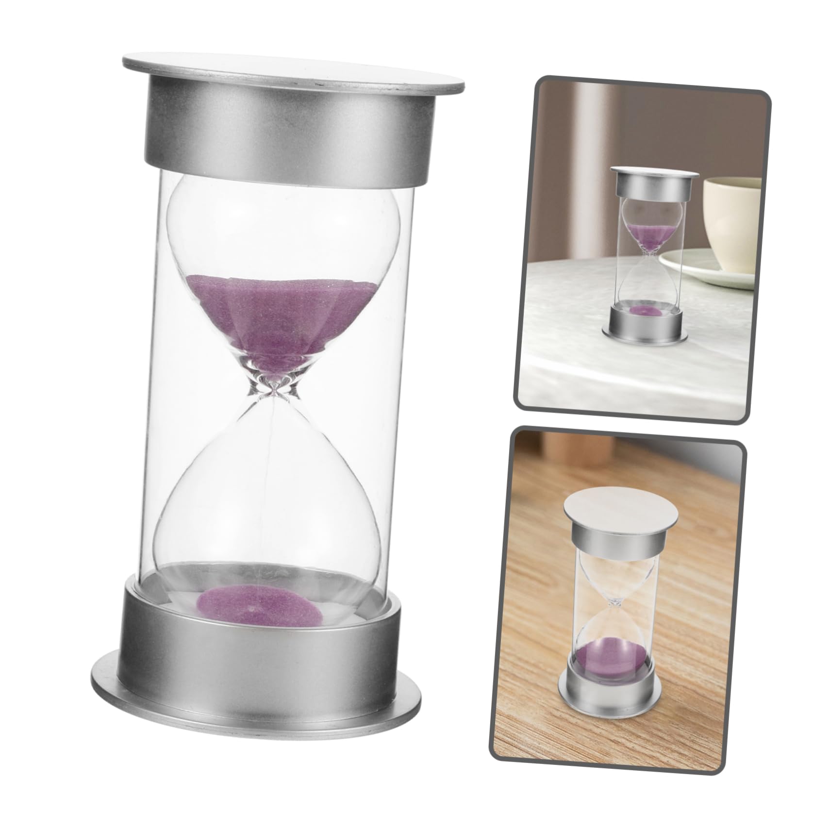 HEMOTON 4 Sätze Sanduhr-Timer Sanduhr- 20 Minuten Sanduhr 20-Minuten-Sanduhr Desktop-Sanduhr-Ornament 20 Minuten Timer Kreative Sanduhr Glas Mit Hohem Borosilikatgehalt 2 Stück * 4