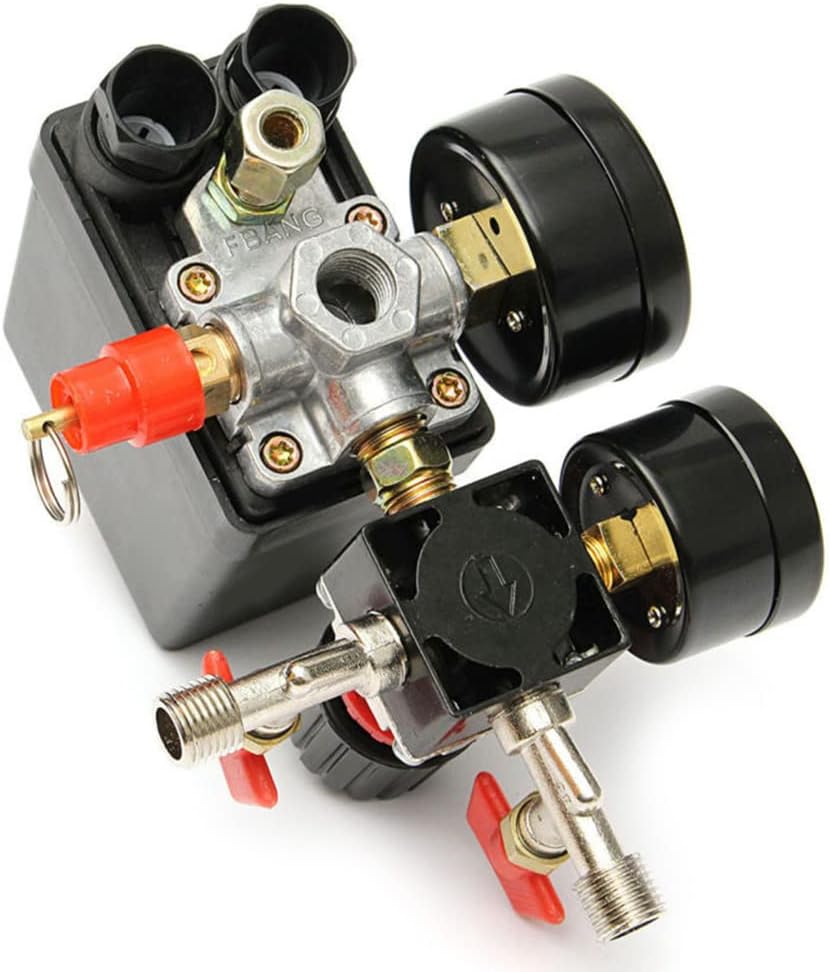 Tiardey Pressure switch Air Compressor Control Valve 90-120PSI + Pressure Regulator - Image 4
