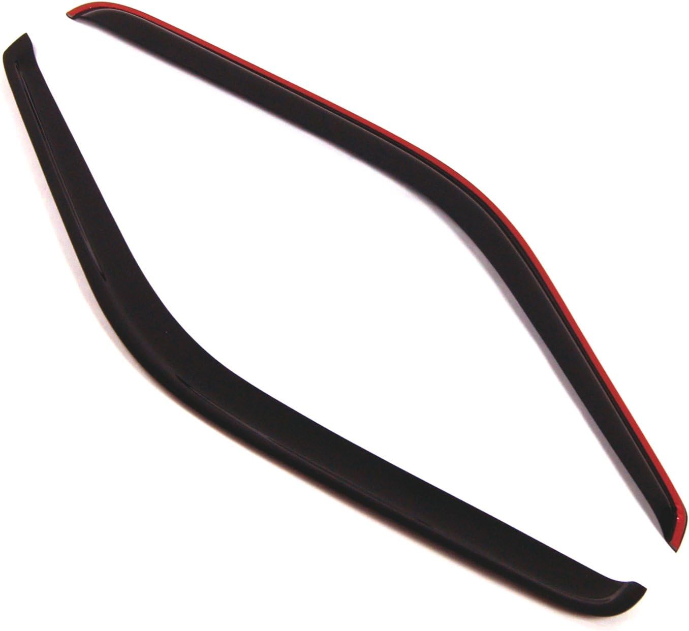 TuningPros in-Channel Window Vent Visors Rain Guards Compatible with Dodge Ram 3500 1994-2001 | Side Window Wind Deflectors Rain Shields | Smoke Tinted, 2 Pcs Set, DGWV-126i-3