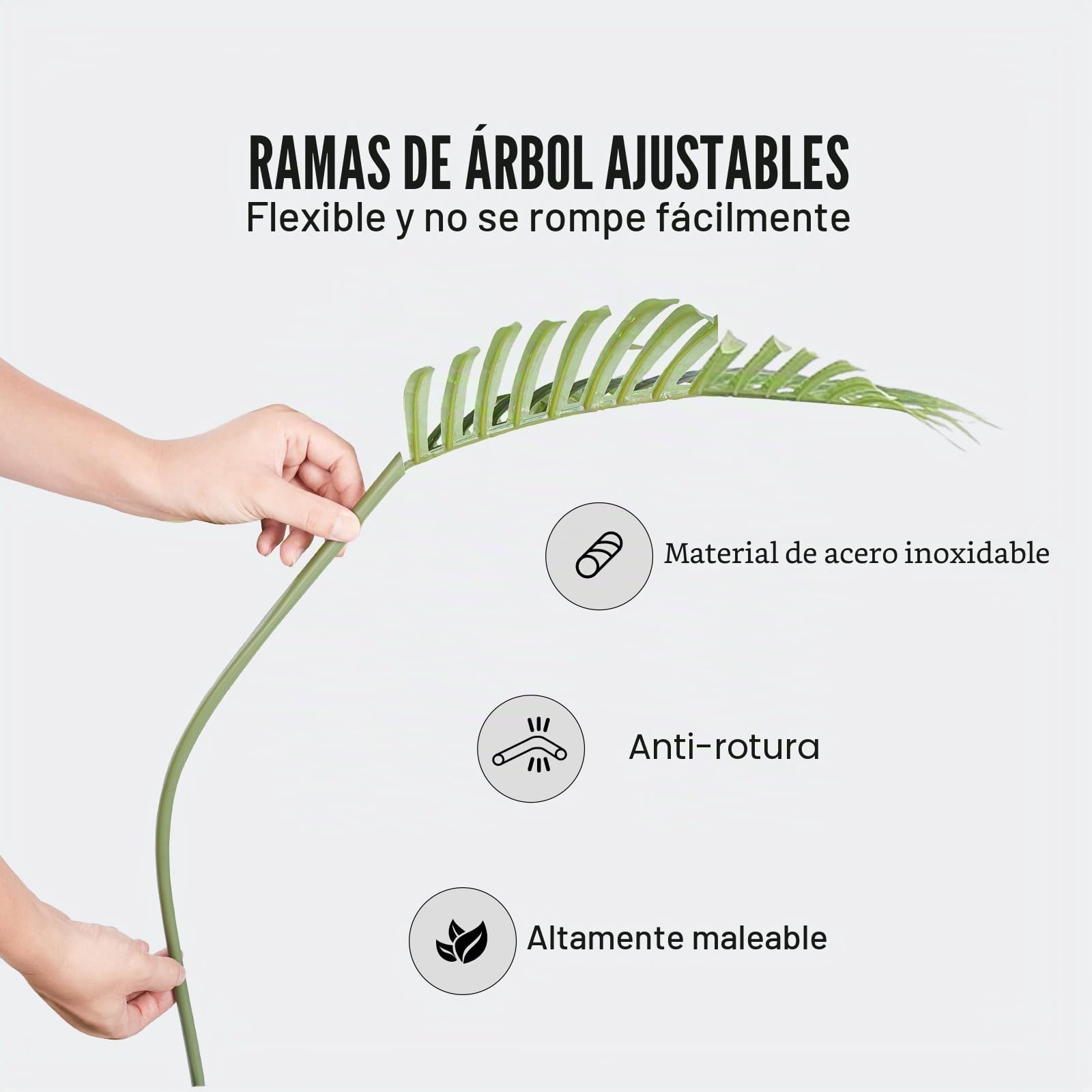 VEVOR Árbol Artificial 1219mm Planta Artificial PE Areca Palmera 2 Árboles Falsos Verdes con Maceta 127x113 mm Decoración de Plantas Falsas para Hogar Oficina Centros Comerciales Interiores Exteriores