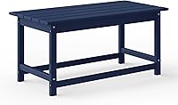 Vista 20 de WestinTrends Malibu Mesa de Café para Exteriores, 35" x 17.5" Mesa de Café de Patio Adirondack de Madera Sintética para Todo Clima para Jardín Arena
