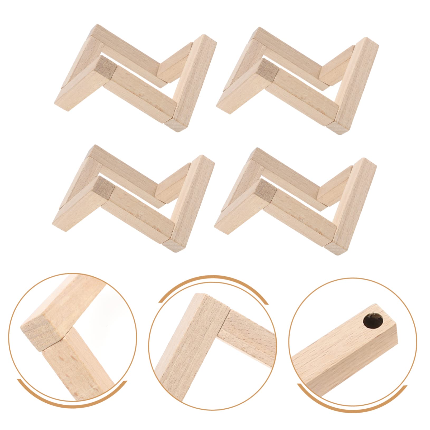 4stücke Mond Lampe Basis Aus Holz Für Pat Lampensockel Stabiler Und Praktischer Standfuß Für Zuhause