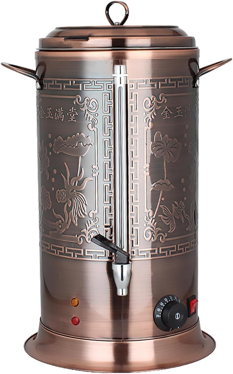 ELGADO Catering Urn, Stainless Steel Hot Water Boiler Urn Dispenser, Temperature Control 30-110 Degree for Home Shop Hotel Commercial Or Office Use (Size : 30L)