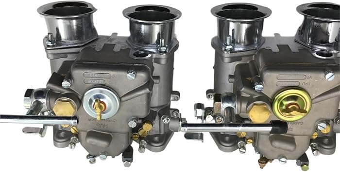 2x 45 Dcoe 152 Twin Carburettor Fajs Dual 45DCOE Carburetor Compatible For Toyota 22R 1981-1984 Pickup Solex Dellorto