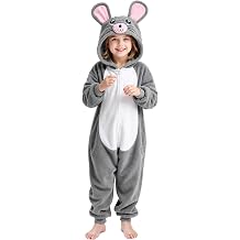 Gorkonpy Mouse Costume Kids Animal Rat Onesie Girls Boys Halloween Party Dress Up