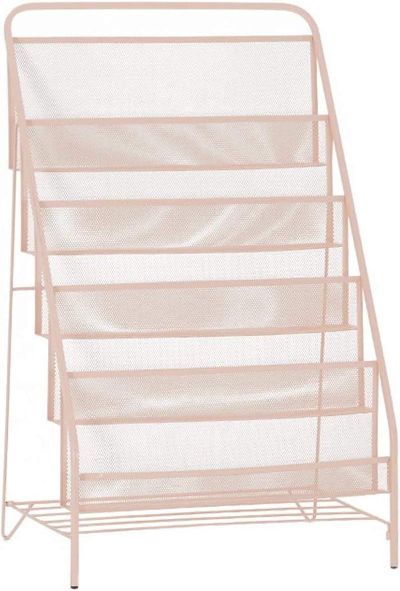 Newspaper Racks Magazine Rack 5 Tier Iron Magazine Storage Rack Newspaper Rack Shelves Sim