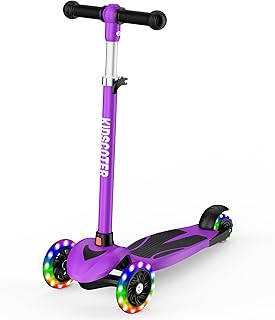 2-in-1 Kinderscooter mit 3 LED-Rädern