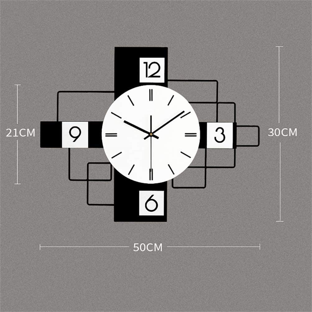Klok Houten wandklok Woonkamer Restaurant Tafel Hangende muurhorloge Houten eenvoudige creatieve decoratieklok Wandklok(Groot
