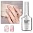 GAOY Jelly Nude Gel Nail Polish, 16ml Sheer Pink Crystal Translucent Soak Off Gel Polish, UV Light Cure for Nail Art DIY, 1642 Crystal Pink
