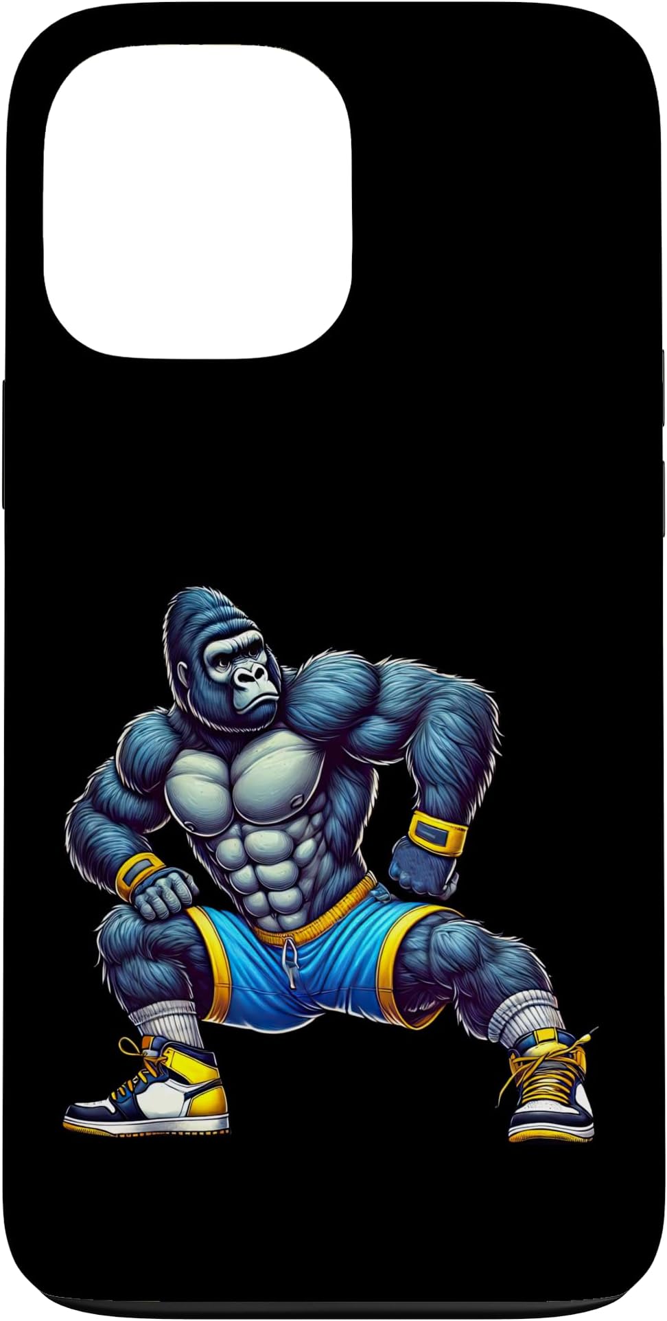 iPhone 13 Pro Max Gorilla Exercising Gym Fitness Workout Training Sport Lovers Case