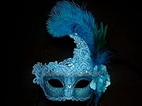 Vista 6 de MASQSTUDIO Brocado de encaje de mascarada máscara de Navidad Nochevieja Mardi Gras Party