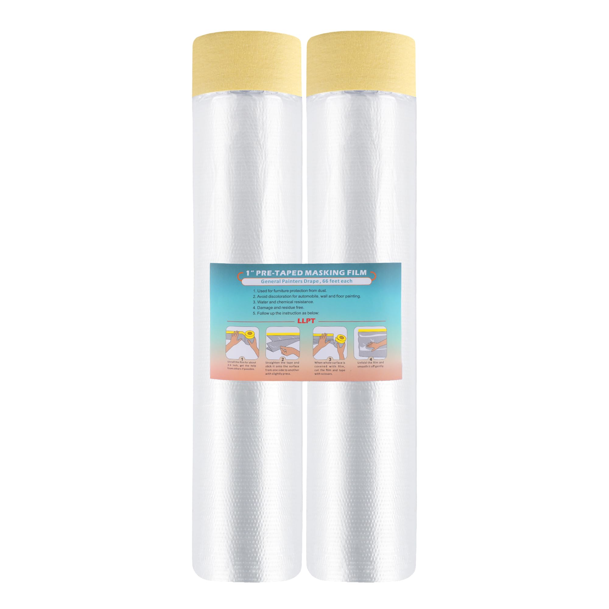 LLPT Abdeckfolie Klebeband mit Folie