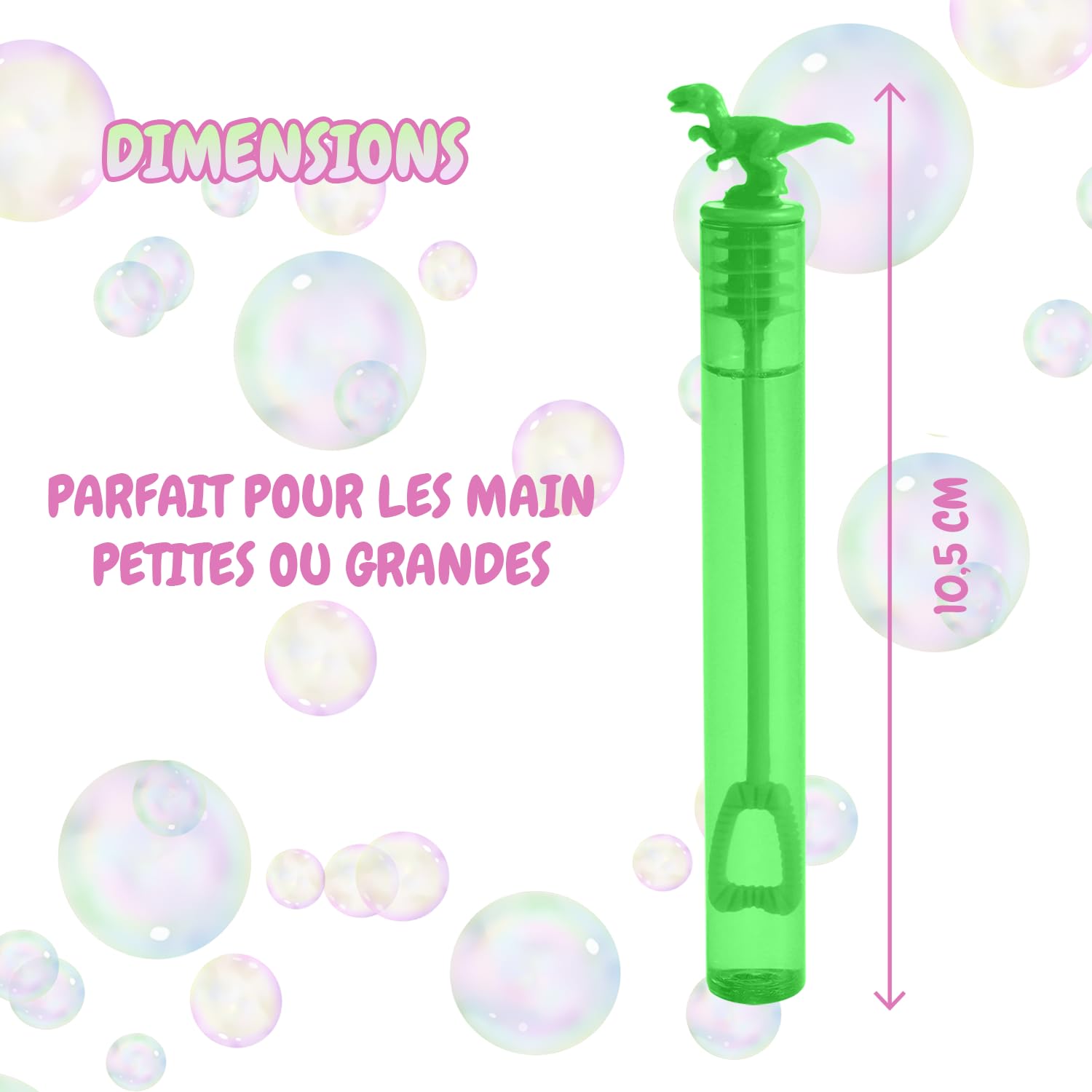 Magicat – 20 Bulles De Savon Design Dinosaure – 6 Couleurs – Fête Enfants, Mariage