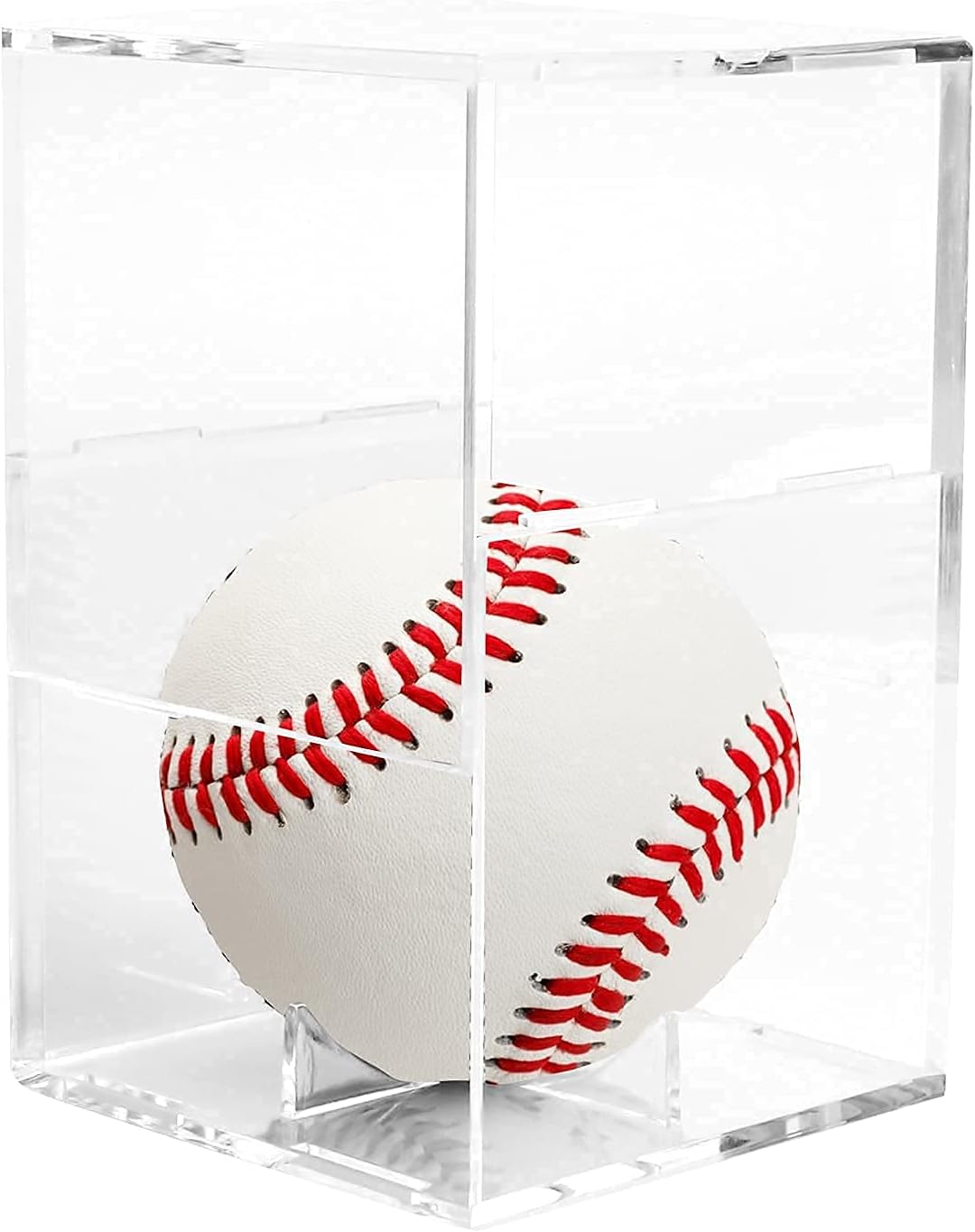 LuxRound Baseball Display Case, Baseball Memorabilia Display Case Clear Plastic Box for Official Baseball Holder Autographed Baseball Display Stand Acrylic UV Protected Cube : Sports & Outdoors