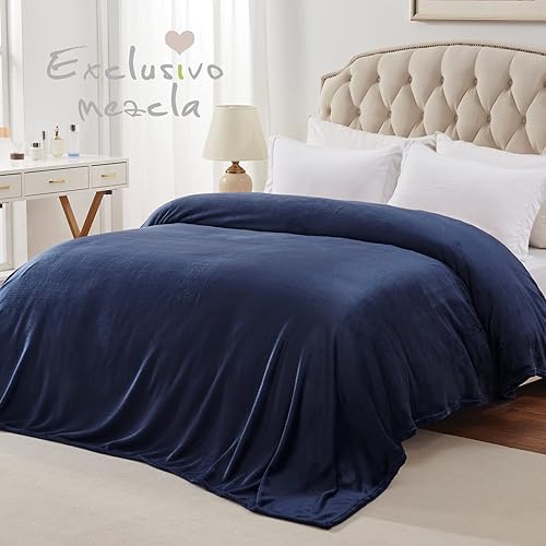 Miniatura 6 de Exclusivo Mezcla Manta de vellón para sofá, cama, súper suave y cálida, para uso en todas las estaciones, acogedora, afelpada, ligera, 90 x 104