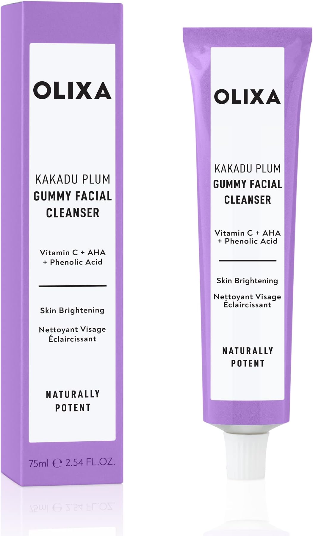 Oilixia Skincare | Australian Kakadu Plum Gummy Facial Cleanser | Easy Off Formula | 75ml