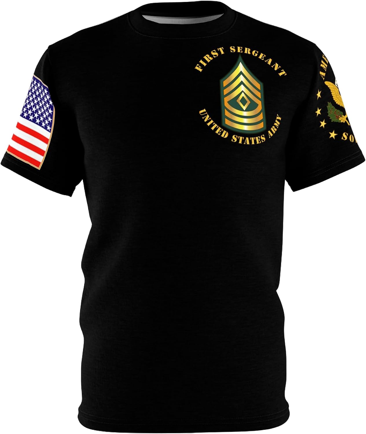 MIP AOP - Army - First Sergeant - 1SG - Front/Back - L/R Sleeve