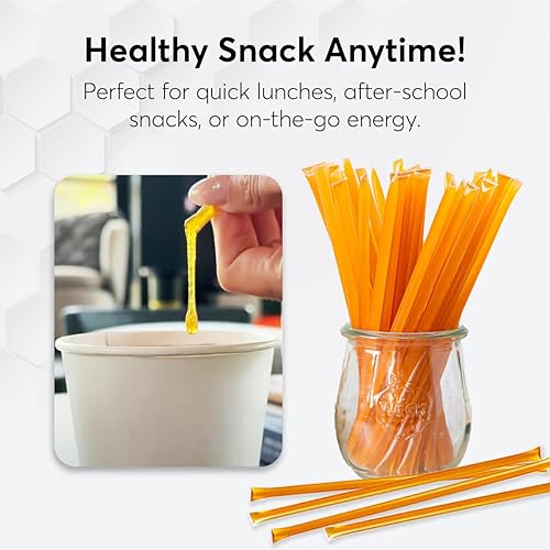 Miniatura 5 de PRI Manuka Honey Sticks, certificado MGO 60+, miel de Manuka cruda de Nueva Zelanda, perfectos para llevar, 50 unidades