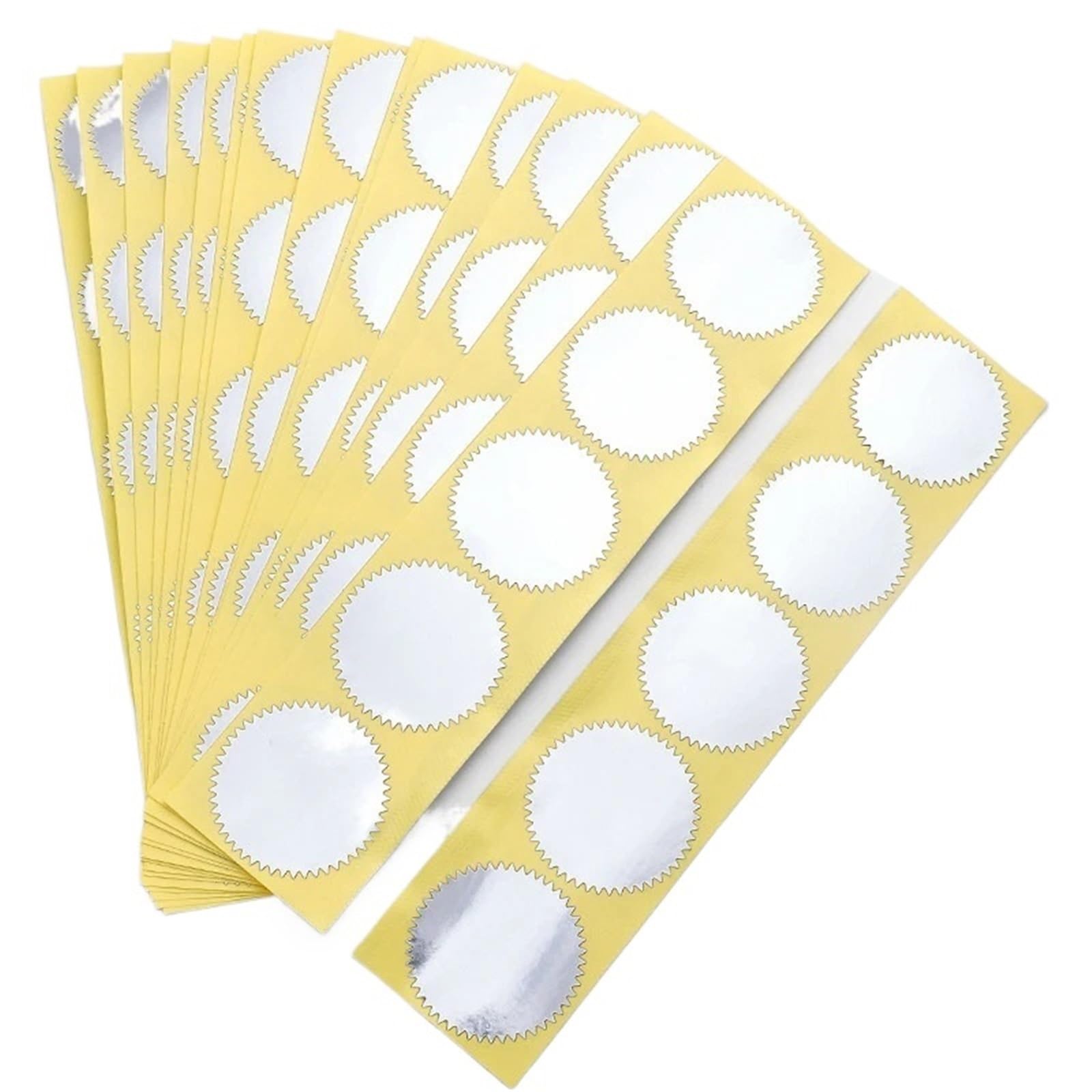 Naklejki wytłoczone 800 szt. 45 mm złoto srebrna folia samoprzylepna stalowa pieczęć naklejki na koperty certyfikacja ukończenie szkoły notariusz pieczęcie korporacyjne(Silver-45mm)