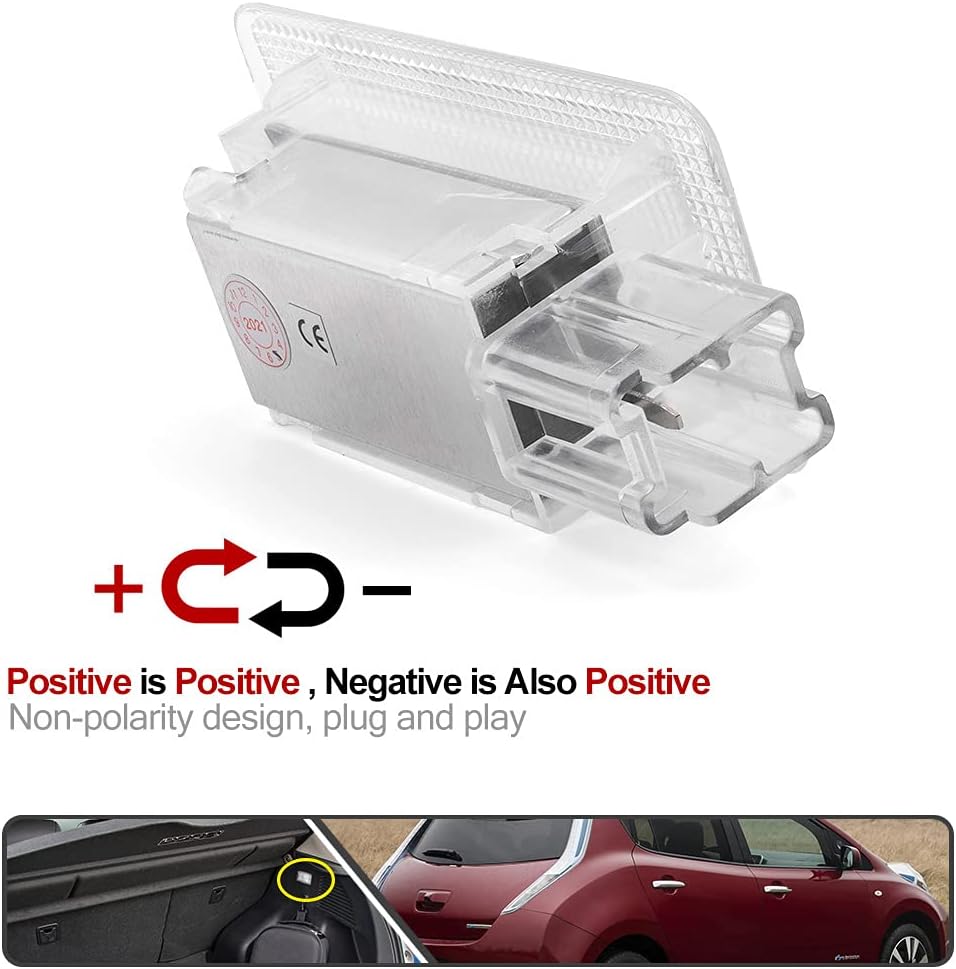 White LED Luggage Compartment Trunk Lights For Ni.ssan Leaf Murano X-Trail Micra Tiida Interior Lamp
