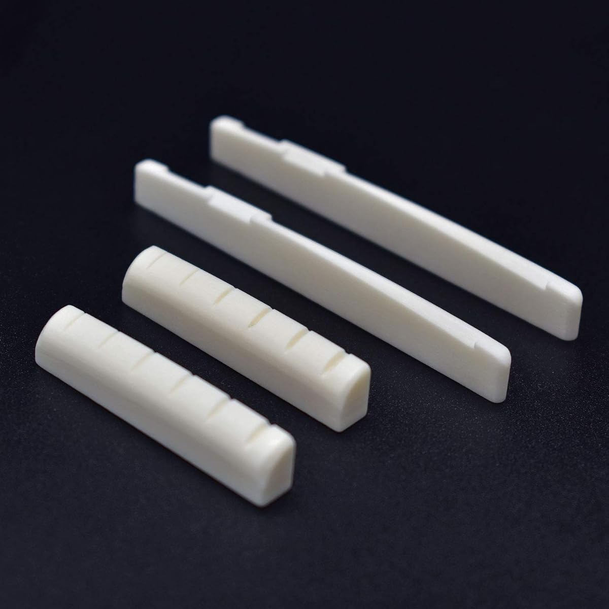 Vencetmat Acoustic Guitar Bridge Saddles, Guitar Nuts, Fit for 74mm Bridge