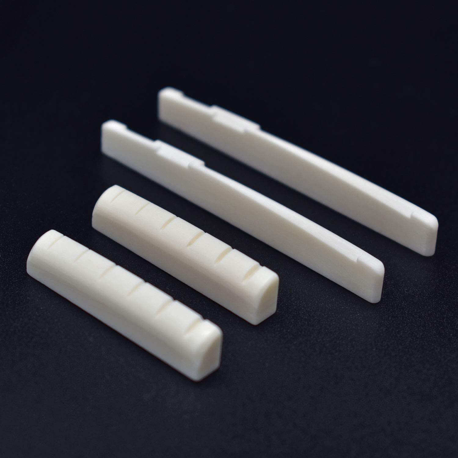 Vencetmat Acoustic Guitar Bridge Saddles, Guitar Nuts, Fit for 74mm Bridge