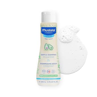 Mustela Baby Gentle Shampoo with Natural Avocado - Hair Care for Kids of all Ages & Hair Types - Tear-Free & Biodegradable Formula - Various Sizes - 1 or 2-Pack