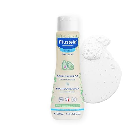 Mustela Baby Gentle Shampoo with Natural Avocado - Hair Care for Kids of all Ages & Hair Types - Tear-Free & Biodegradable Formula - Various Sizes - 1 or 2-Pack