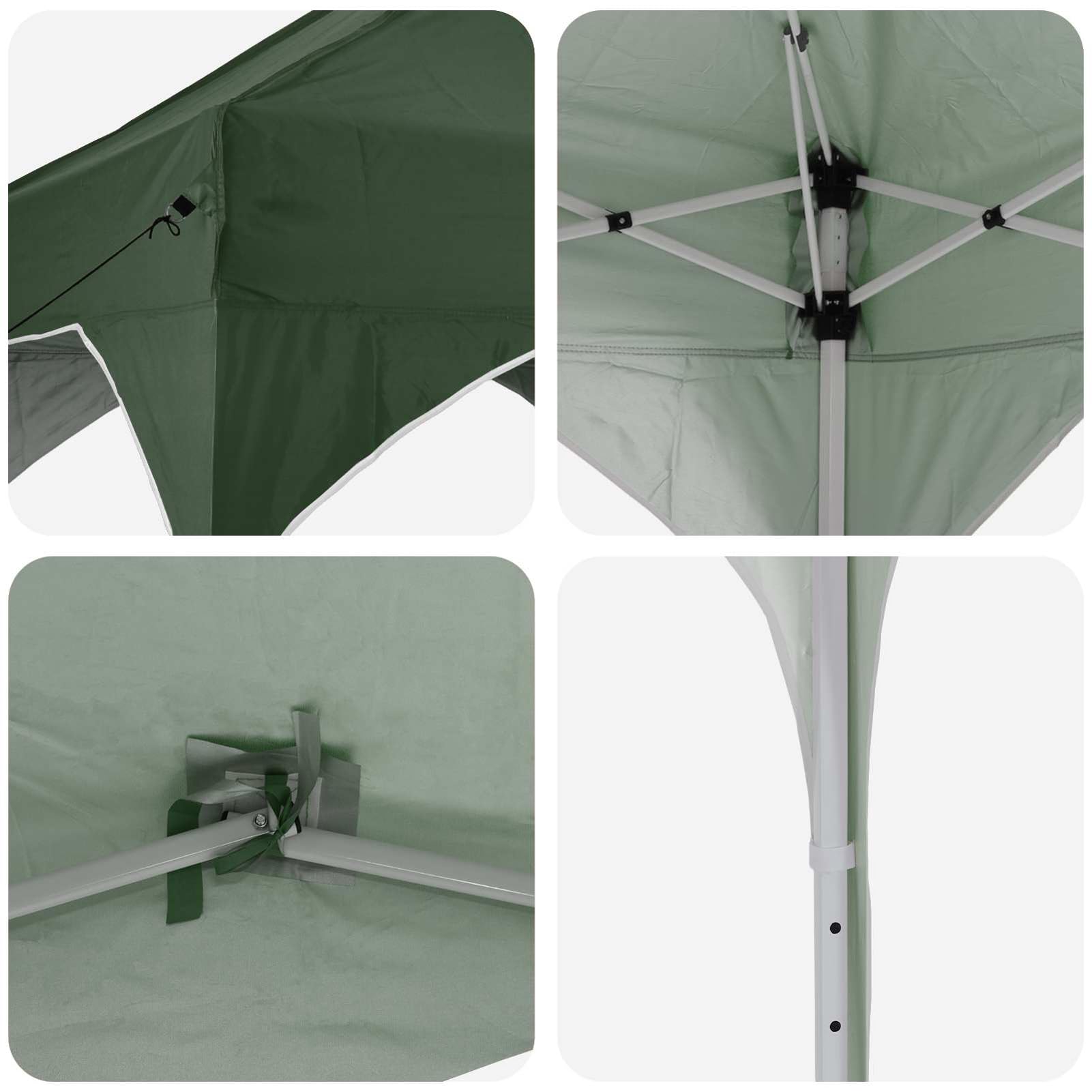 Pop-up Partyzelt 290x290 cm Anthrazit Höhenverstellbar UV-Schutz