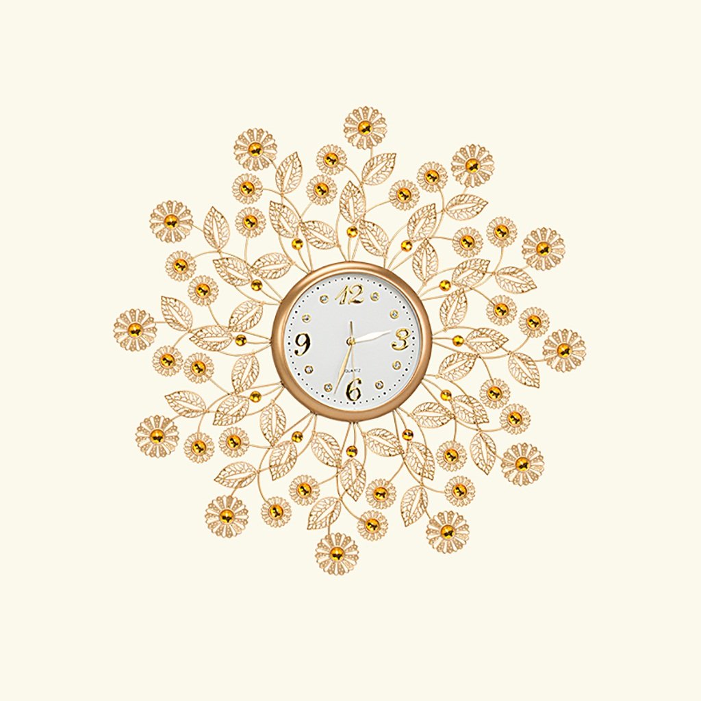 WEEDAY TIANTA- 20 Inches/50.5 CM Europea Mute Wall Clock Personality Decorative Art Contemporary Wall Clock Creative Minimalist Living Room Wall Clock Decoration (Color : #2)