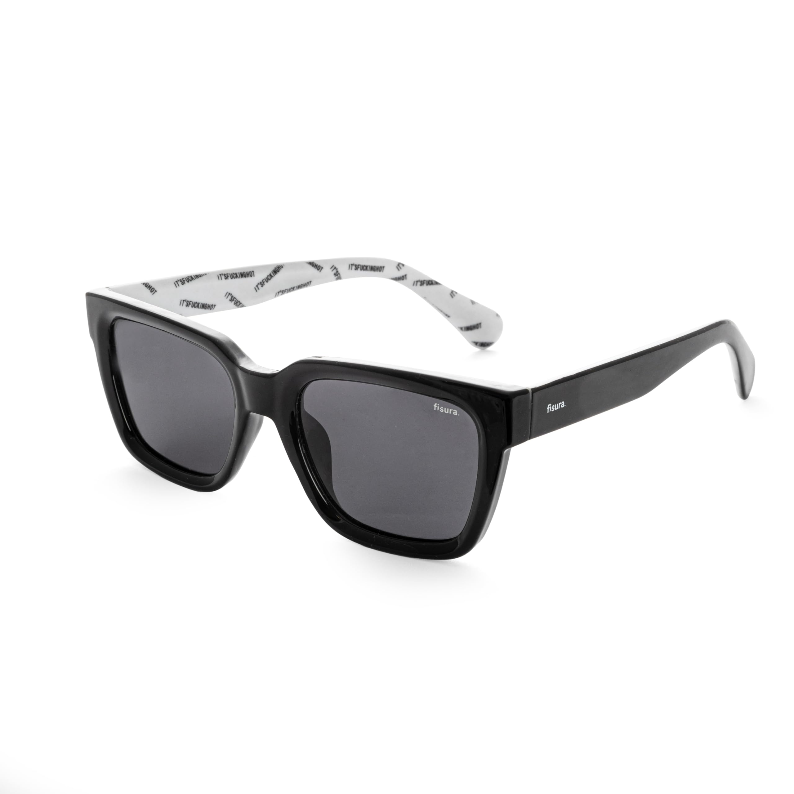 Fisura - Women’s Polarised Sunglasses It’s F*cking Hot – UV400 Trendy Fashion Shades with Metal Case, Pouch & Cleaning Cloth – Gift for Her