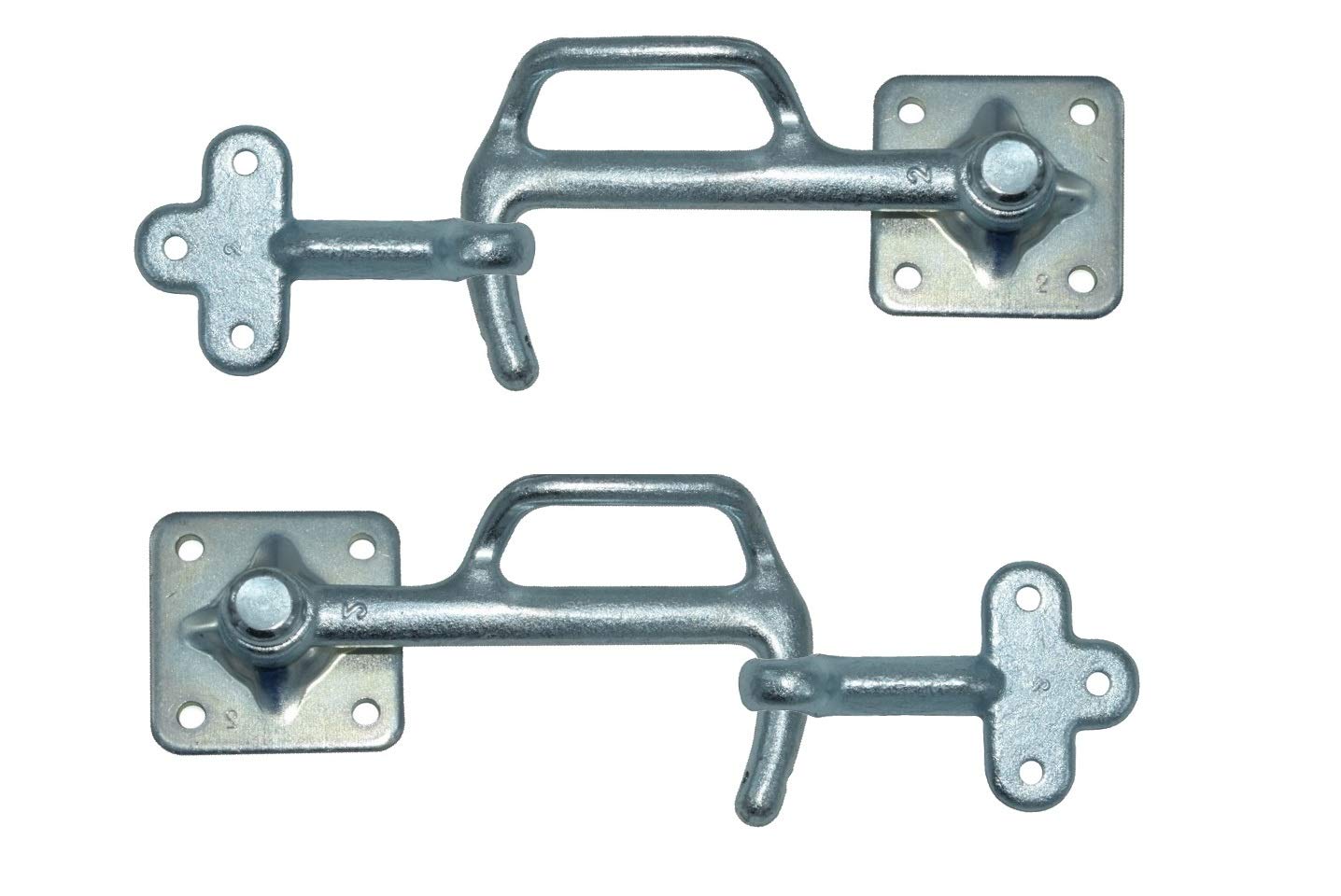trailerexperts XL-Burtowe zamknięcie pałąkowe zestaw rozm. 2 lewe i prawe 175 mm z zaczepami