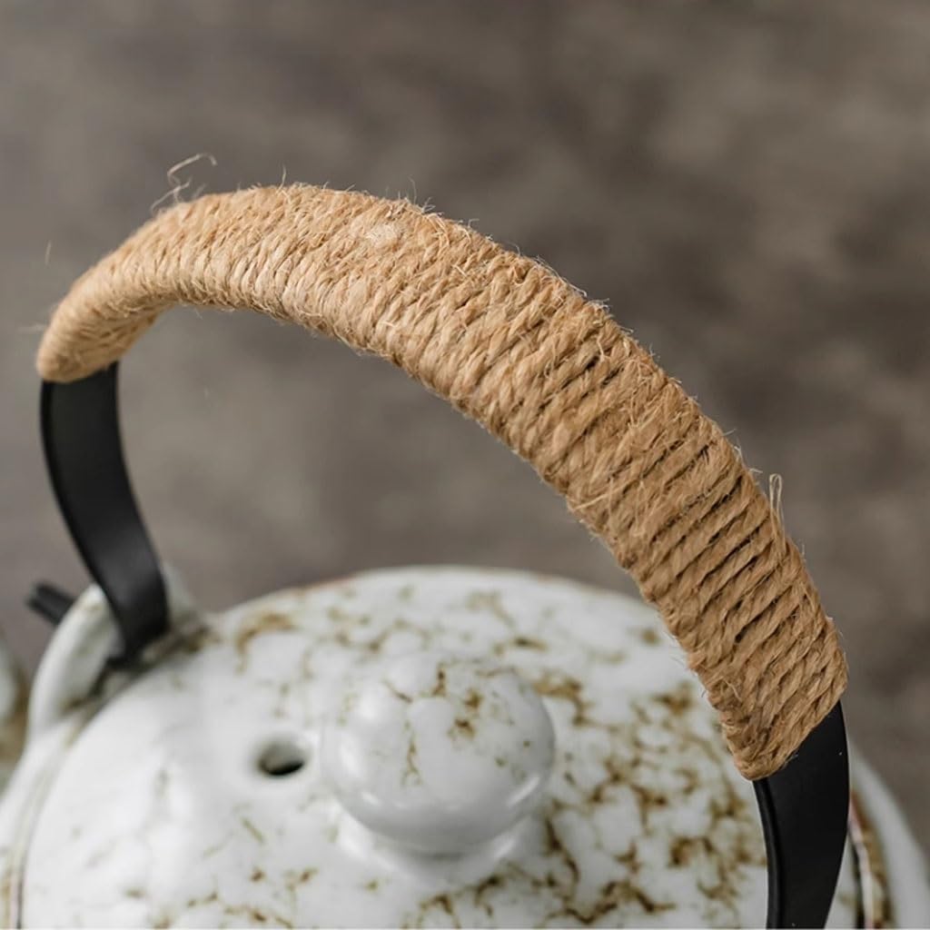 Ceramiczny dzbanek do herbaty z filtrem dla doskonałego parzenia herbaty, elegancki japoński styl, idealny do użytku domowego i biurowego, trwały i łatwy do czyszczenia
