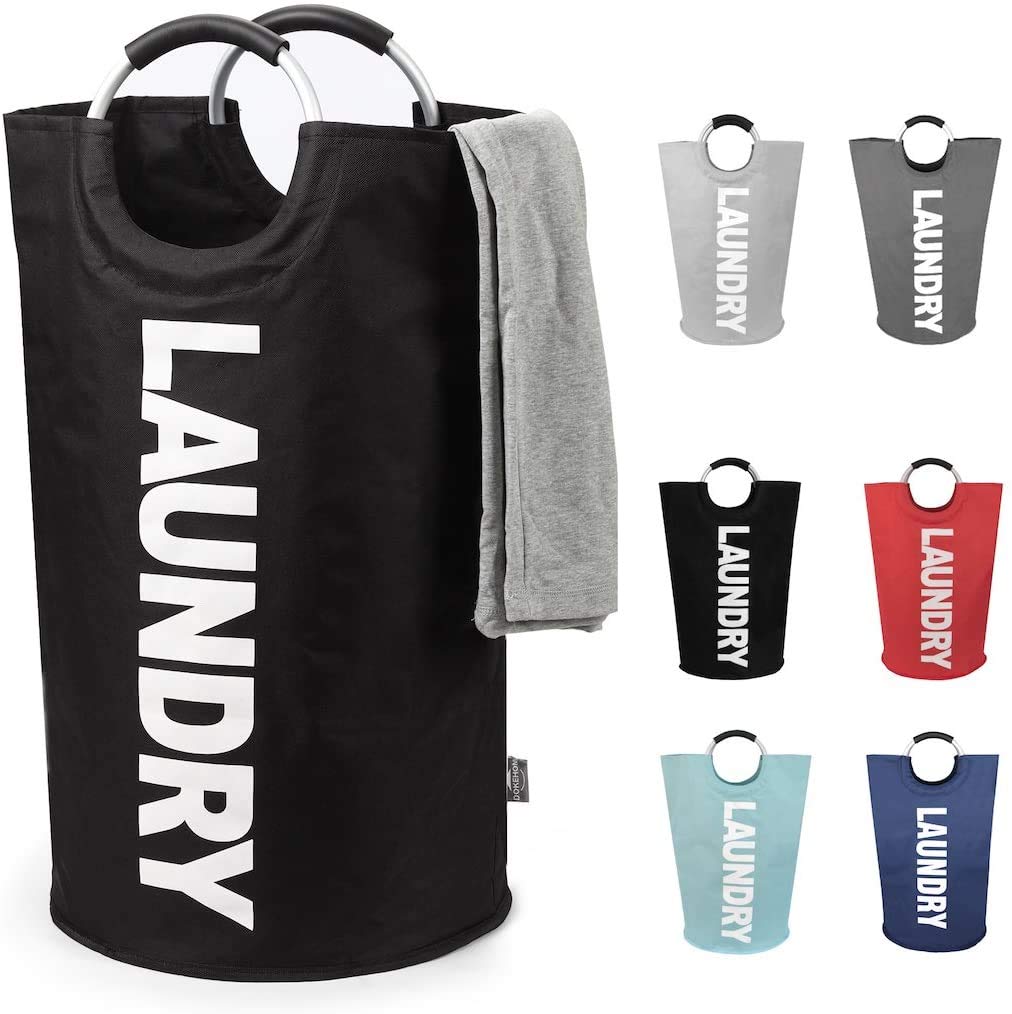 Velolight 82L Large Foldable Laundry Basket with Handles, Waterproof Hamper for Dirty Clothes (72cm x 38cm) - Black (B091V4J78C) Amazon Price History, Amazon Price Tracker