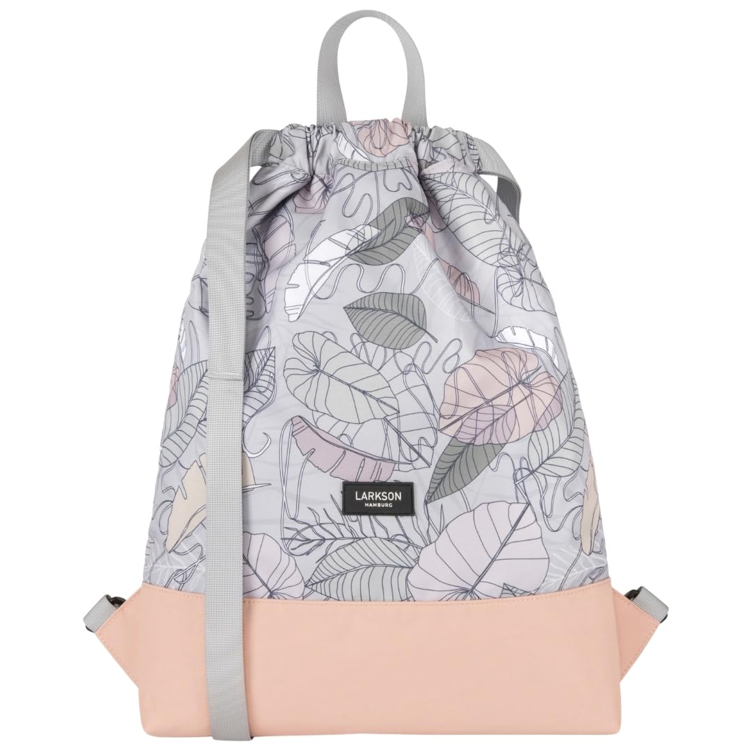 LARKSON Bolso de Deporte para Hombre y Mujer Verde Menta - No 7 - Bolsa para niños con Cordón - Mochila pequeña de tela para el Gimnasio - Material reciclado — view 18