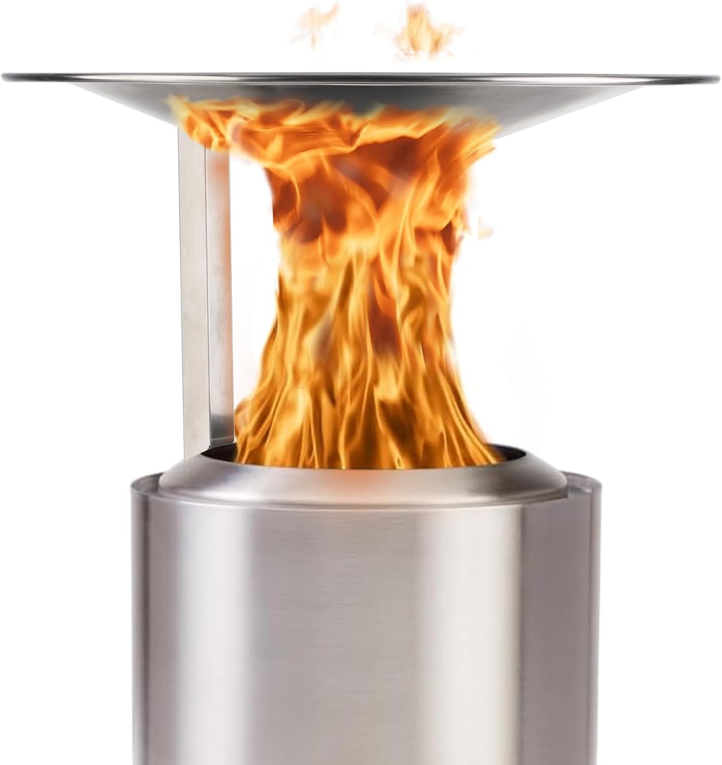 Heat Deflector for Solo Stove Mesa XL, (HxDia) 6.5 x 10.5 in, Captures and redirects Warmth,Accessory for Mesa Fire Pit,Stainless Steel Detachable Legs, 0.9lbs
