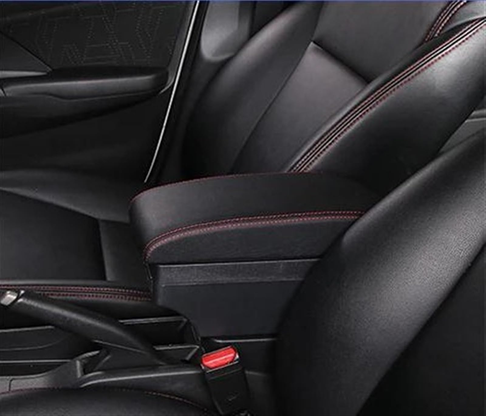 NOHEEU Car Center Console Storage Box Multifunctional Armrest Interior Accessories For Ignis 2005-2022(C1 Black red 7USB)