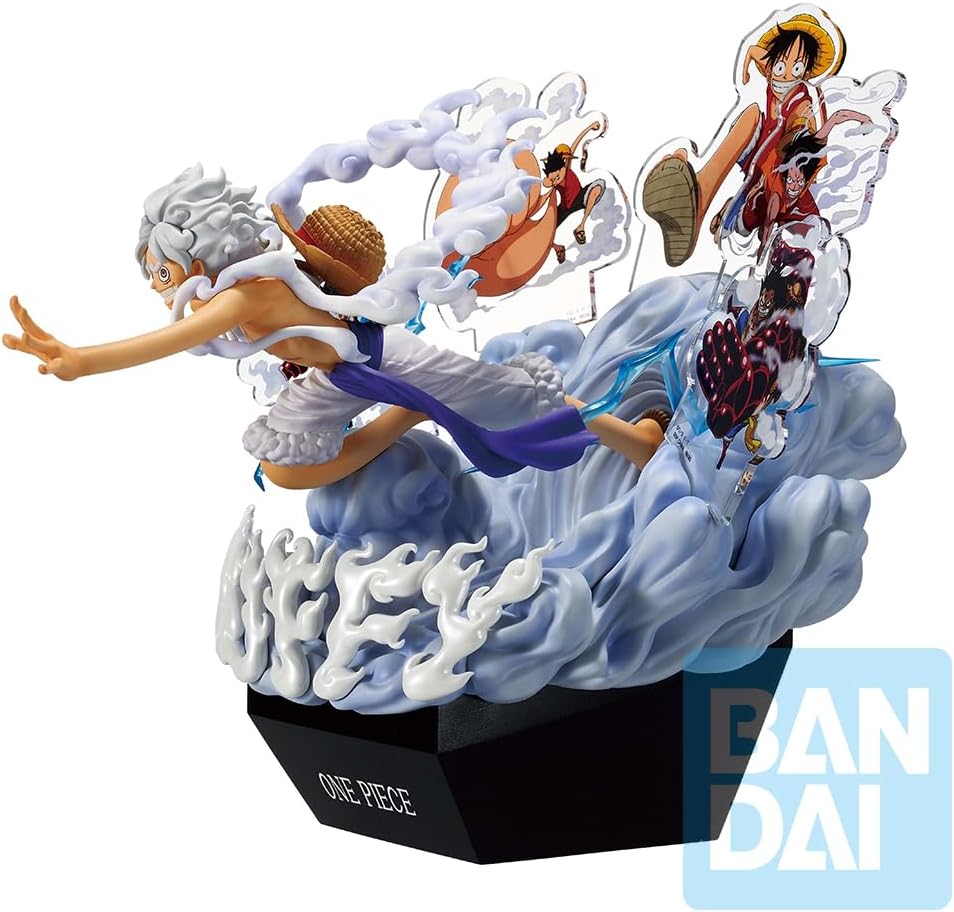 Ichibansho Figure - One Piece - Monkey D. Luffy Gear 5 Ondimension (Memories of Adventure and The Shipping Route The Future) Collectible Statue