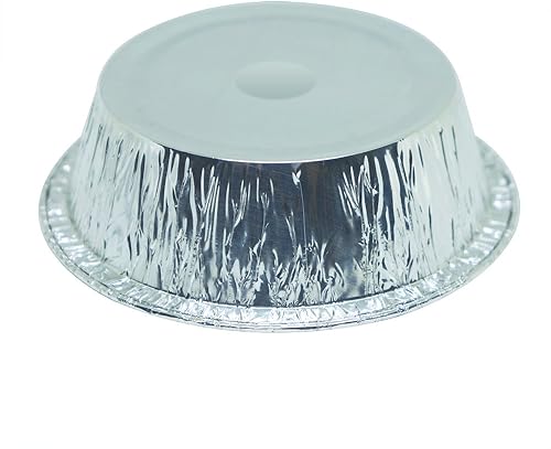 Miniatura 3 de MYStar molde de aluminio desechable para hornear minitartas, pasteles y muffins, 4", Plateado