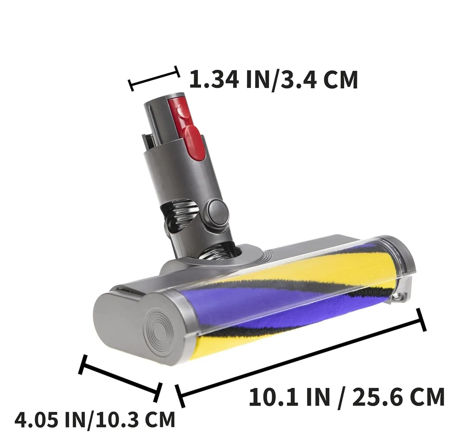 Aspiradoras inalámbricas, cabezal de cepillo con rodillo de felpa suave | Compatible con Dyson, V7 V8 V10 V11 V15 V6 V12 Slim SV18 V10 Slim G5.(SET4)