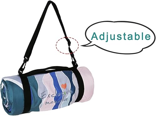 Miniatura 6 de Exclusivo Mezcla Mantas de picnic impermeables de 3 capas de 60 x 80 pulgadas, manta de playa grande a prueba de arena, manta plegable al aire libre