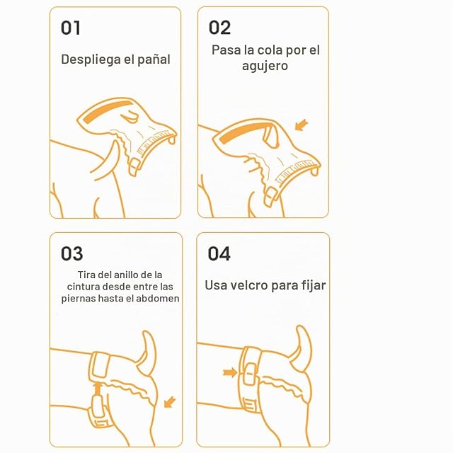 Foto 5 de 5 de BPS 16 Pcs Braguita Higiénica Pañal Sanitarios para Perro Mascotas Fisiológicas Bragas Higiénicas 5 Tamaños…