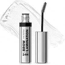 Eyebrow Gel Clear 15g, Brow Lamination Gel, 24H Hold with Angled Brow Brush