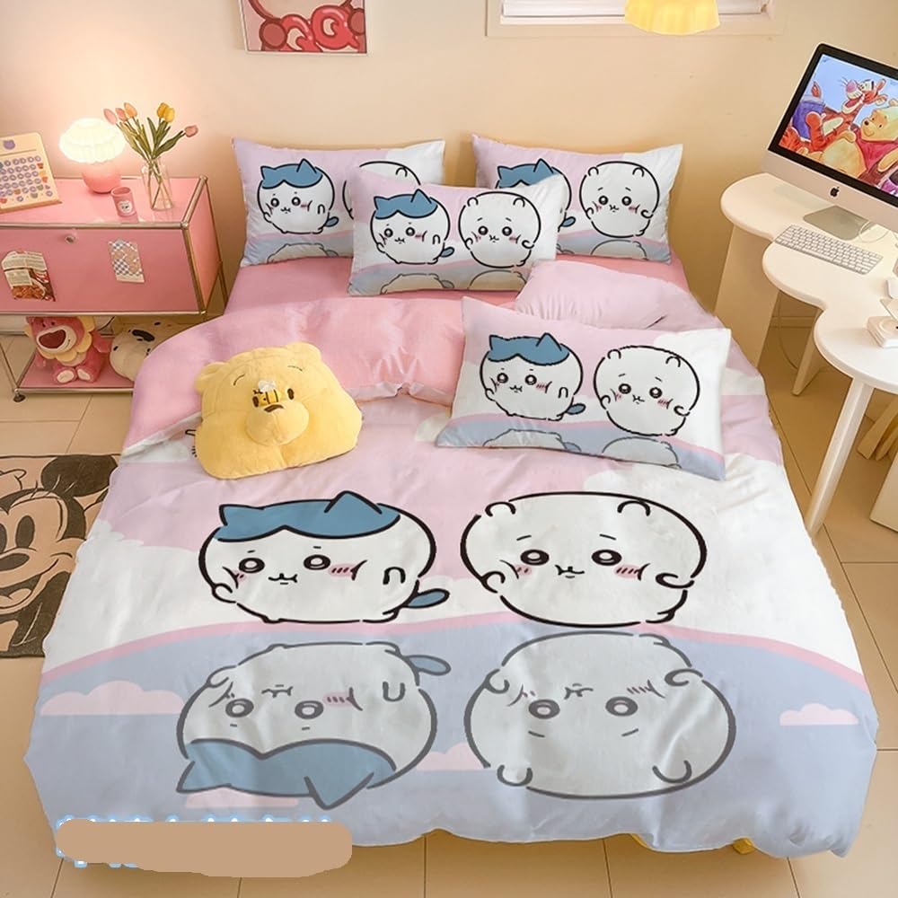 Amazon｜布団カバー シーツ 寝具カバーセット ちいかわ 枕カバー