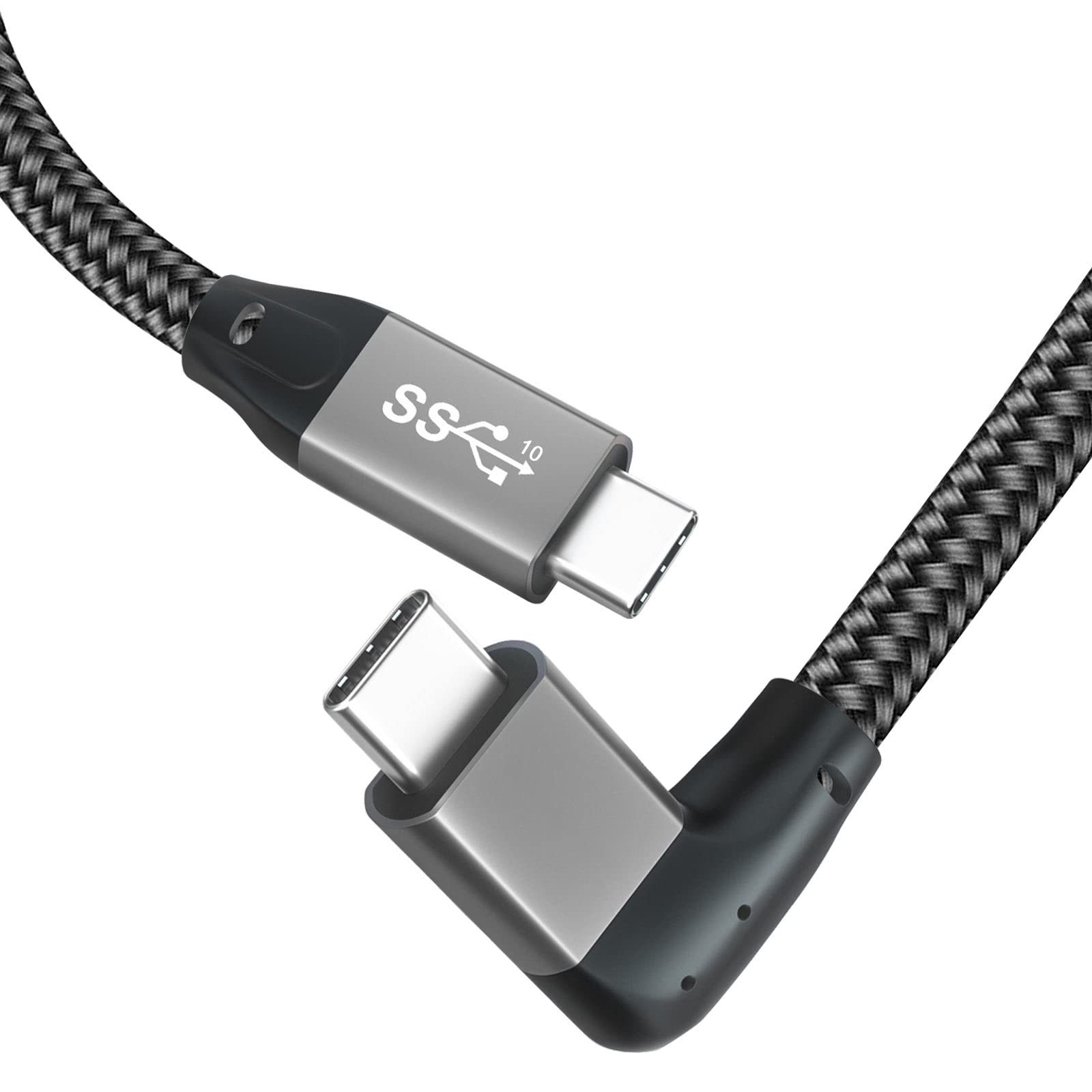 USB C to USB C 3.2 Cable 3.3ft,Right Angle 90 Degree PD 100W Fast Charging,20Gbps Data Transfer,4k Video Output Cable Compatible with iPhone 15 Pro